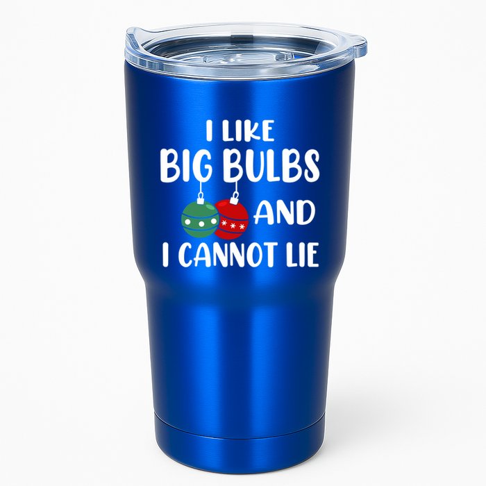 I Like Big Bulbs And I Cannot Lie Xmas Couples Matching Gift Tumbler