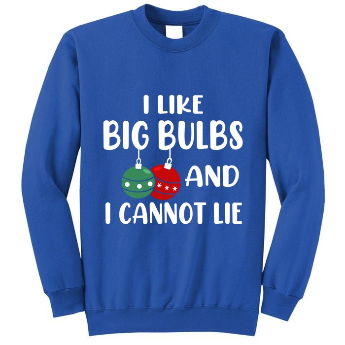 I Like Big Bulbs And I Cannot Lie Xmas Couples Matching Gift Tall Sweatshirt