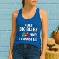 I Like Big Bulbs And I Cannot Lie Xmas Couples Matching Gift Womens Tank Top
