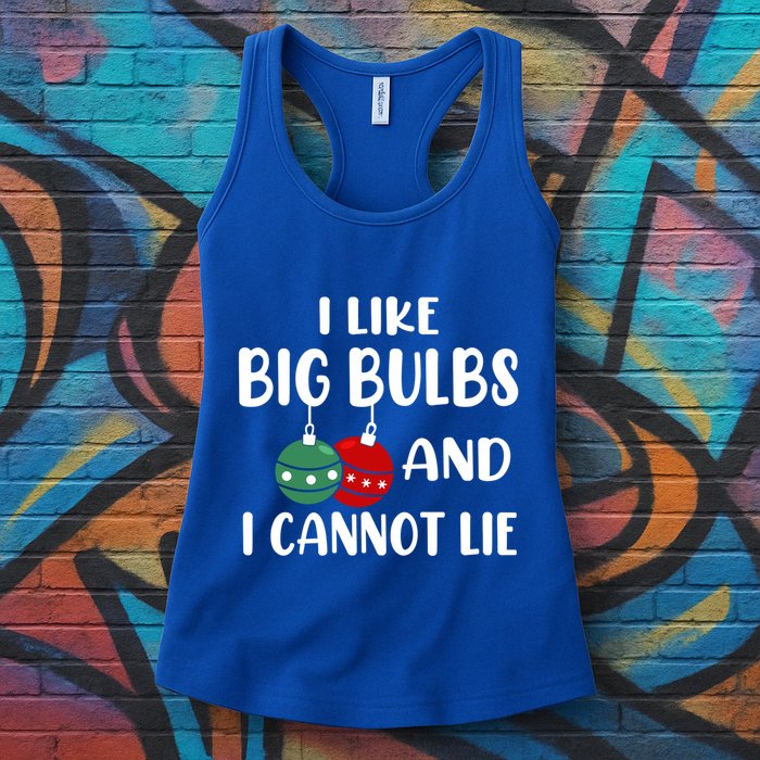 I Like Big Bulbs And I Cannot Lie Xmas Couples Matching Gift Womens Tank Top