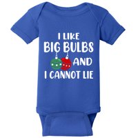 I Like Big Bulbs And I Cannot Lie Xmas Couples Matching Gift Baby Bodysuit