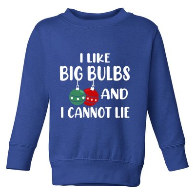 I Like Big Bulbs And I Cannot Lie Xmas Couples Matching Gift Toddler Sweatshirt
