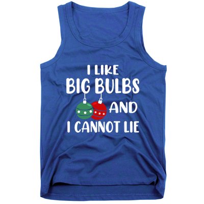 I Like Big Bulbs And I Cannot Lie Xmas Couples Matching Gift Tank Top