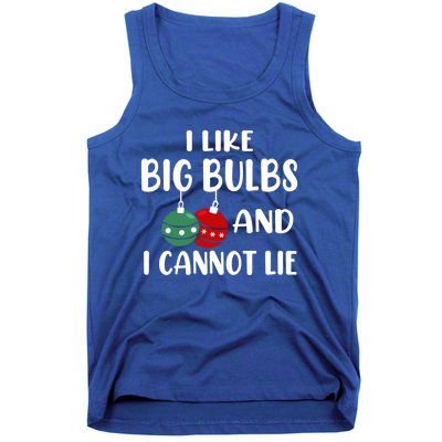 I Like Big Bulbs And I Cannot Lie Xmas Couples Matching Gift Tank Top