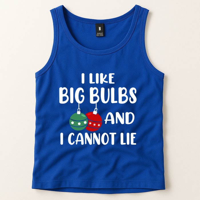 I Like Big Bulbs And I Cannot Lie Xmas Couples Matching Gift Tank Top