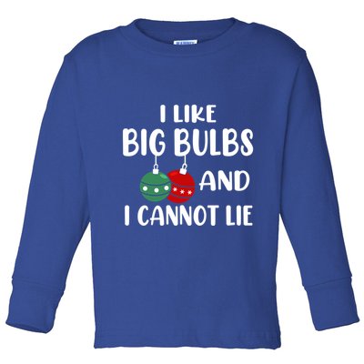 I Like Big Bulbs And I Cannot Lie Xmas Couples Matching Gift Toddler Long Sleeve Shirt