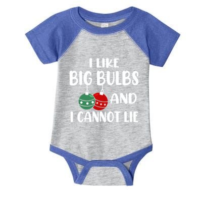 I Like Big Bulbs And I Cannot Lie Xmas Couples Matching Gift Infant Baby Jersey Bodysuit