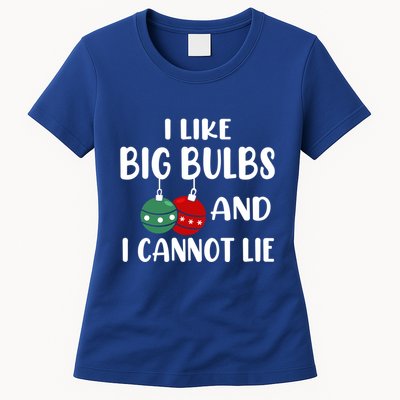 I Like Big Bulbs And I Cannot Lie Xmas Couples Matching Gift Womens T-Shirt