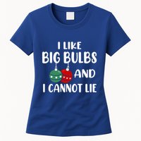 I Like Big Bulbs And I Cannot Lie Xmas Couples Matching Gift Womens T-Shirt