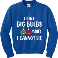 I Like Big Bulbs And I Cannot Lie Xmas Couples Matching Gift Kids Sweatshirt