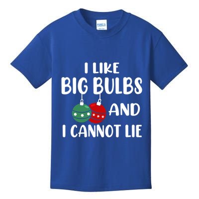 I Like Big Bulbs And I Cannot Lie Xmas Couples Matching Gift Kids T-Shirt