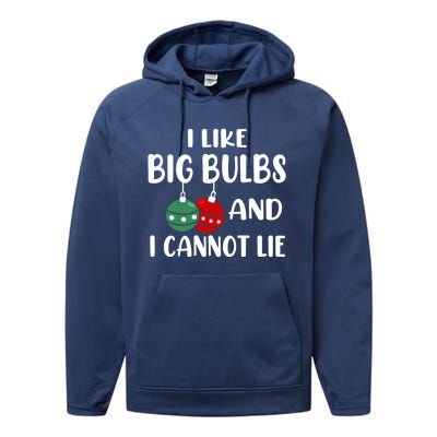 I Like Big Bulbs And I Cannot Lie Xmas Couples Matching Gift Performance Fleece Hoodie