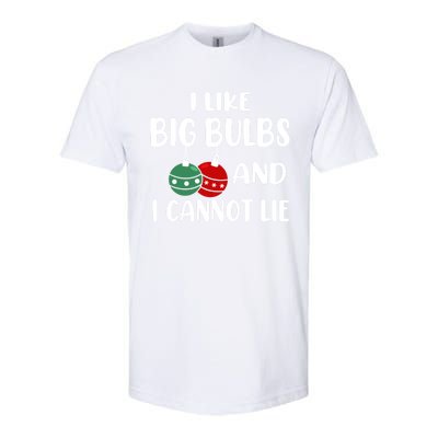 I Like Big Bulbs And I Cannot Lie Xmas Couples Matching Gift Softstyle CVC T-Shirt