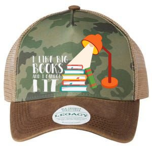 I Like Big Books And I Can't Lie Funny Book Lover Quote Reading Slogan Legacy Tie Dye Trucker Hat