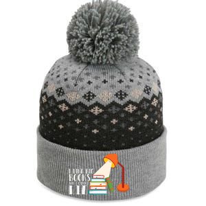 I Like Big Books And I Can't Lie Funny Book Lover Quote Reading Slogan The Baniff Cuffed Pom Beanie