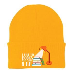 I Like Big Books And I Can't Lie Funny Book Lover Quote Reading Slogan Knit Cap Winter Beanie