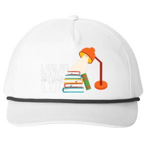 I Like Big Books And I Can't Lie Funny Book Lover Quote Reading Slogan Snapback Five-Panel Rope Hat