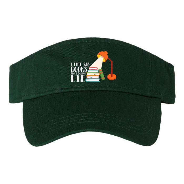 I Like Big Books And I Can't Lie Funny Book Lover Quote Reading Slogan Valucap Bio-Washed Visor