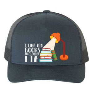 I Like Big Books And I Can't Lie Funny Book Lover Quote Reading Slogan Yupoong Adult 5-Panel Trucker Hat