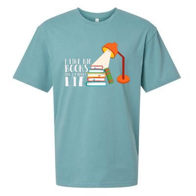 I Like Big Books And I Can't Lie Funny Book Lover Quote Reading Slogan Sueded Cloud Jersey T-Shirt