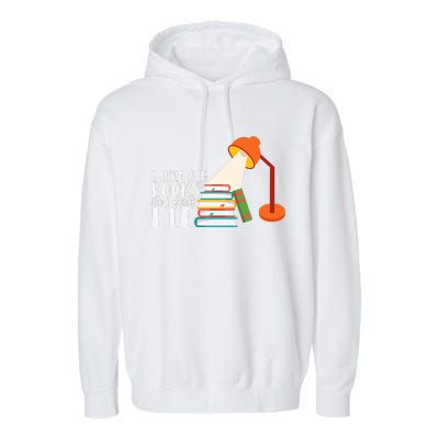 I Like Big Books And I Can't Lie Funny Book Lover Quote Reading Slogan Garment-Dyed Fleece Hoodie