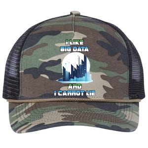 I Like Big Data And I Cannot Lie Cool Gift Retro Rope Trucker Hat Cap