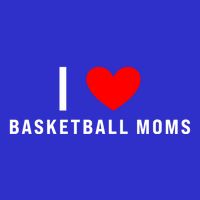 I Love Basketball Moms Funny Red Heart Gift Tall T-Shirt