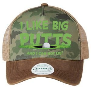 I Like Big Putts And I Cannot Lie Funny Golf Golfer Legacy Tie Dye Trucker Hat