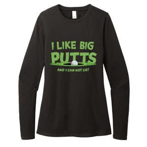 I Like Big Putts And I Cannot Lie Funny Golf Golfer Womens CVC Long Sleeve Shirt