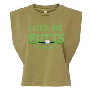 I Like Big Putts And I Cannot Lie Funny Golf Golfer Garment-Dyed Women's Muscle Tee