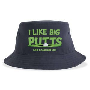 I Like Big Putts And I Cannot Lie Funny Golf Golfer Sustainable Bucket Hat