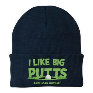 I Like Big Putts And I Cannot Lie Funny Golf Golfer Knit Cap Winter Beanie