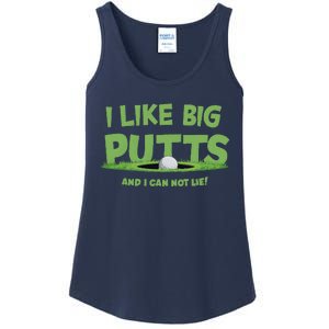 I Like Big Putts And I Cannot Lie Funny Golf Golfer Ladies Essential Tank