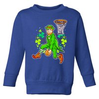 Irish Leprechaun Basketball St Patricks Day Great Gift Toddler Sweatshirt