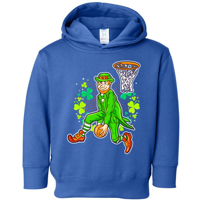 Irish Leprechaun Basketball St Patricks Day Great Gift Toddler Hoodie