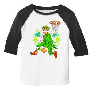 Irish Leprechaun Basketball St Patricks Day Great Gift Toddler Fine Jersey T-Shirt