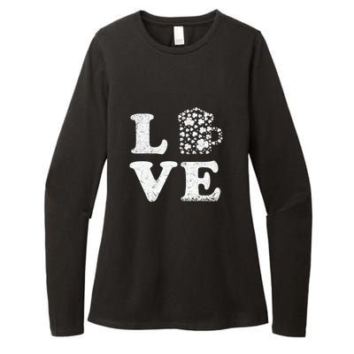 I Love Beer St. Patrick's Day Lucky Drinking Beer Shamrock Womens CVC Long Sleeve Shirt