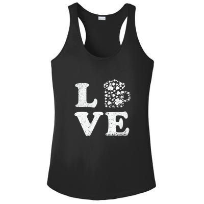 I Love Beer St. Patrick's Day Lucky Drinking Beer Shamrock Ladies PosiCharge Competitor Racerback Tank