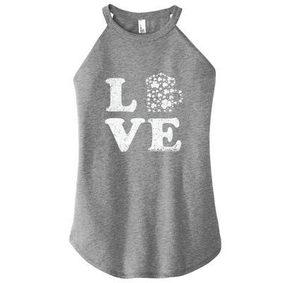 I Love Beer St. Patrick's Day Lucky Drinking Beer Shamrock Women's Perfect Tri Rocker Tank