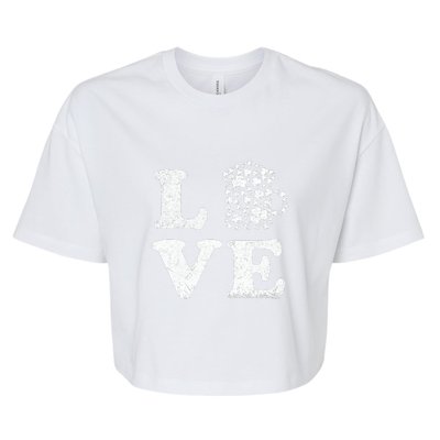 I Love Beer St. Patrick's Day Lucky Drinking Beer Shamrock Bella+Canvas Jersey Crop Tee