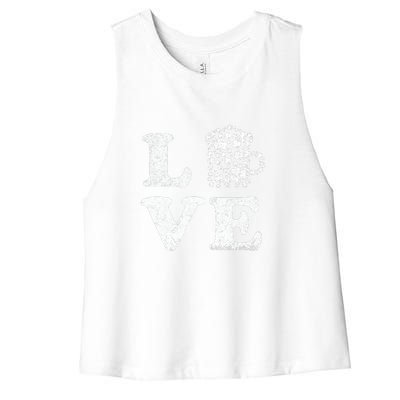 I Love Beer St. Patrick's Day Lucky Drinking Beer Shamrock Women's Racerback Cropped Tank