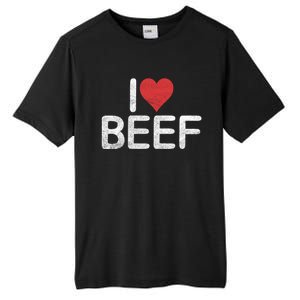 I Love Beef Gift Tall Fusion ChromaSoft Performance T-Shirt