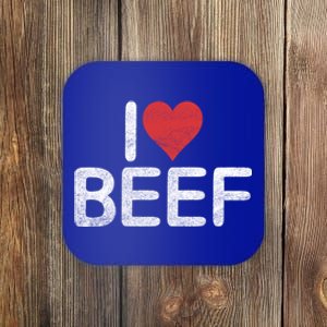 I Love Beef Gift Coaster