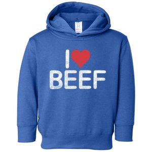 I Love Beef Gift Toddler Hoodie