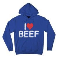 I Love Beef Gift Tall Hoodie