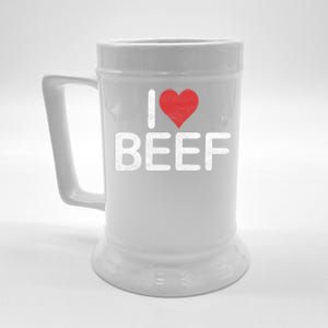 I Love Beef Gift Beer Stein