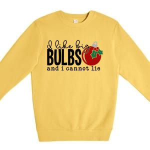 I Like Big Bulbs And I Cannot Lie Funny Christmas Cool Gift Premium Crewneck Sweatshirt