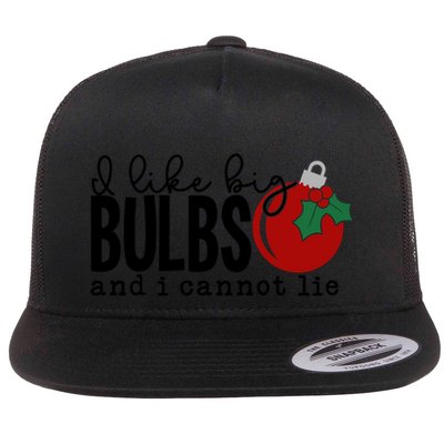 I Like Big Bulbs And I Cannot Lie Funny Christmas Cool Gift Flatbill Hat