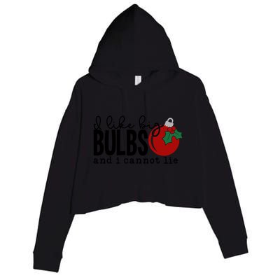 I Like Big Bulbs And I Cannot Lie Funny Christmas Cool Gift Crop Fleece Hoodie