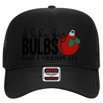 I Like Big Bulbs And I Cannot Lie Funny Christmas Cool Gift Trucker Hat